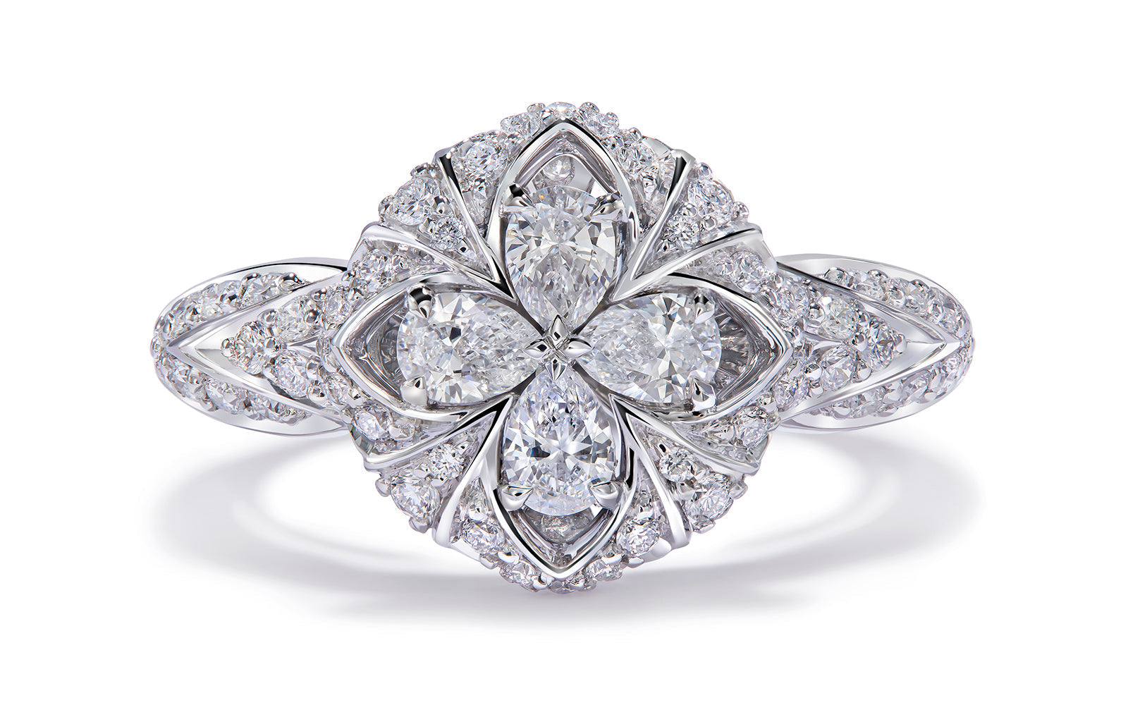 1.13ct D Flawless Diamond Ring set in 18K White Gold