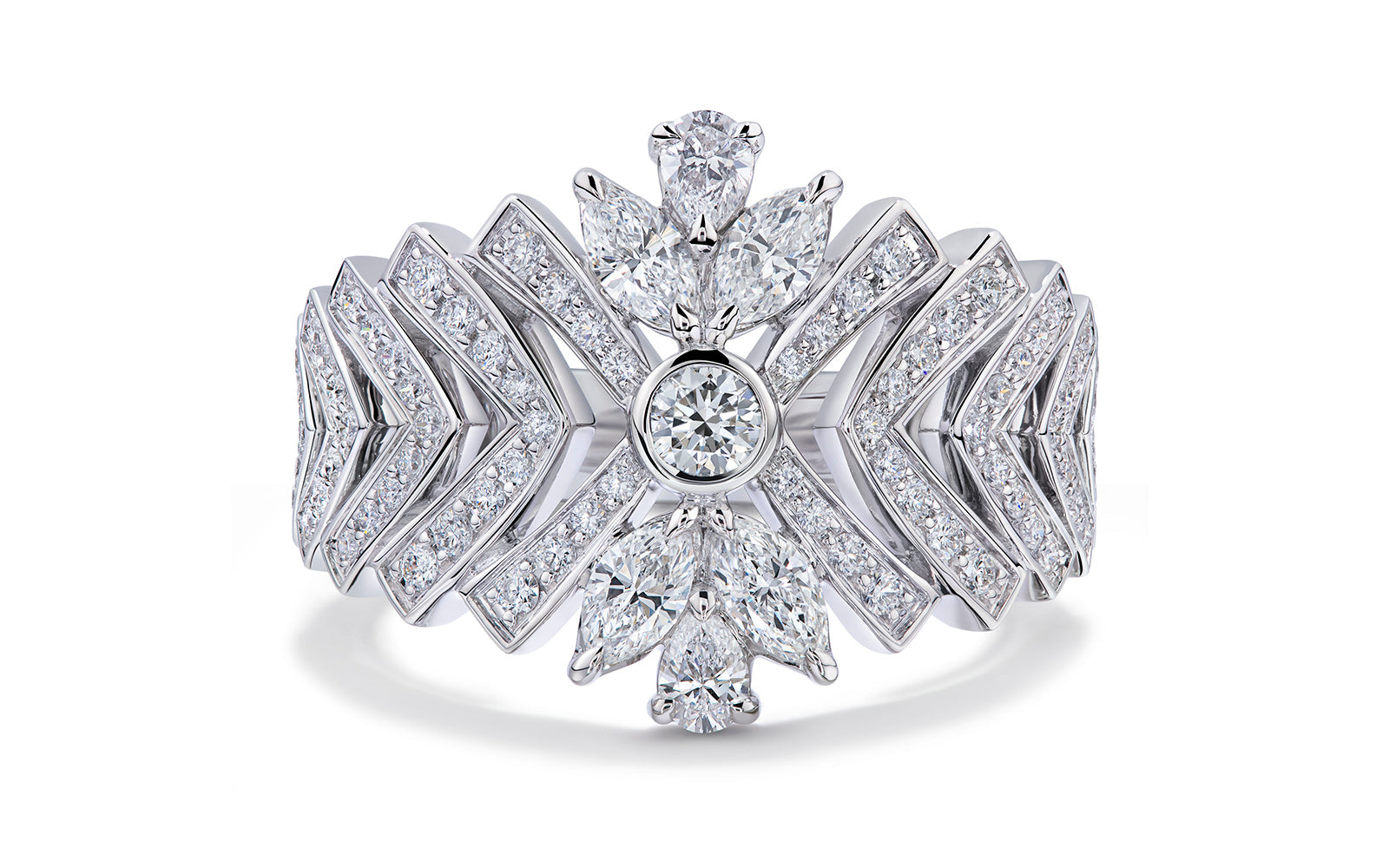 1.05ct D Flawless Diamond Ring set in 18K White Gold