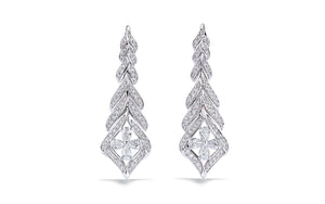 1.64ct D Flawless Diamond Earrings set in 18K White Gold