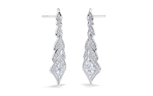 1.64ct D Flawless Diamond Earrings set in 18K White Gold