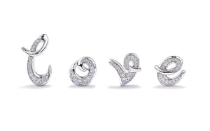 0.28ct D Flawless Diamond Earrings set in 18K White Gold