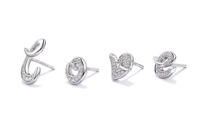 0.28ct D Flawless Diamond Earrings set in 18K White Gold