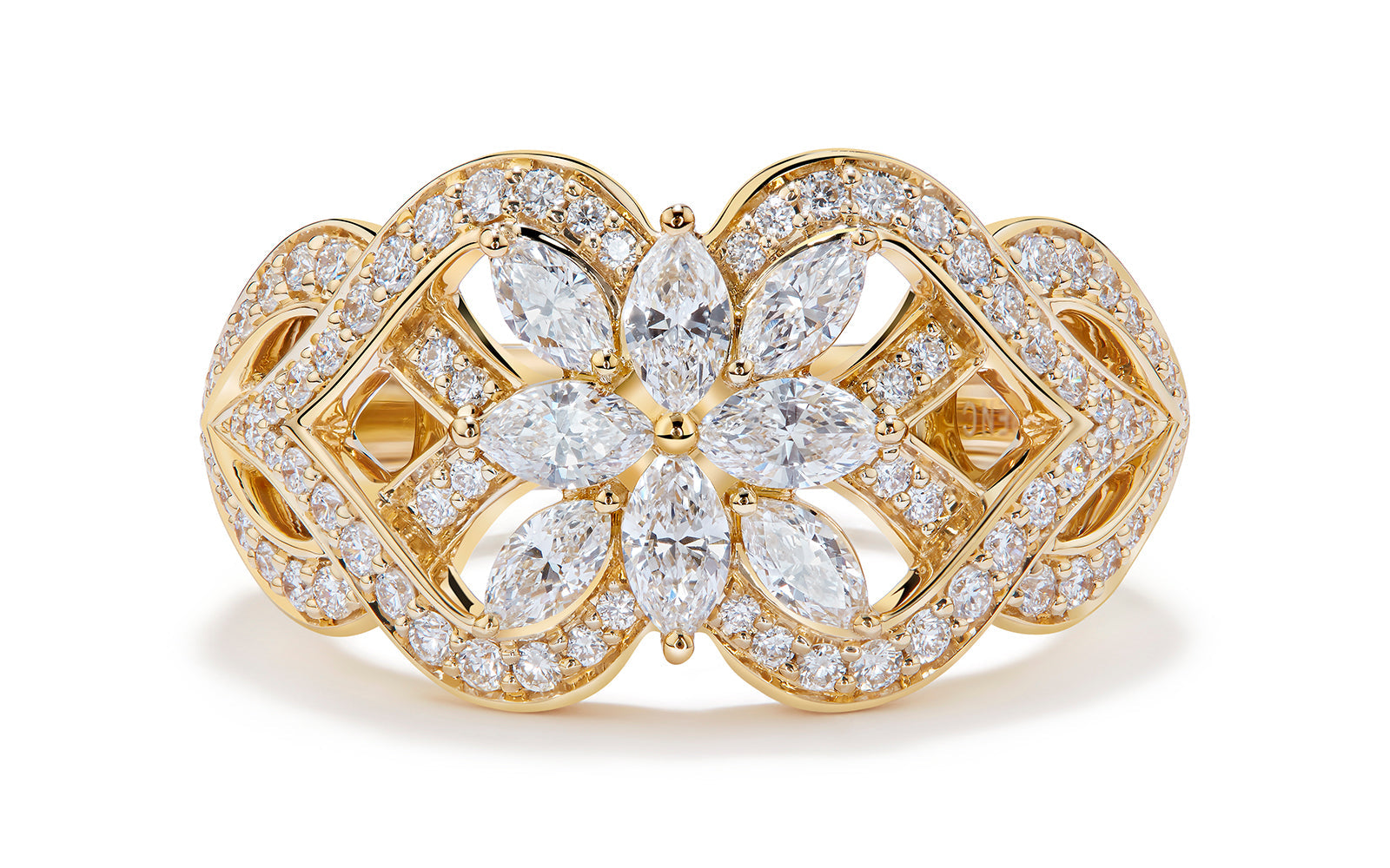 1.19ct D Flawless Diamond Ring set in 18K Yellow Gold