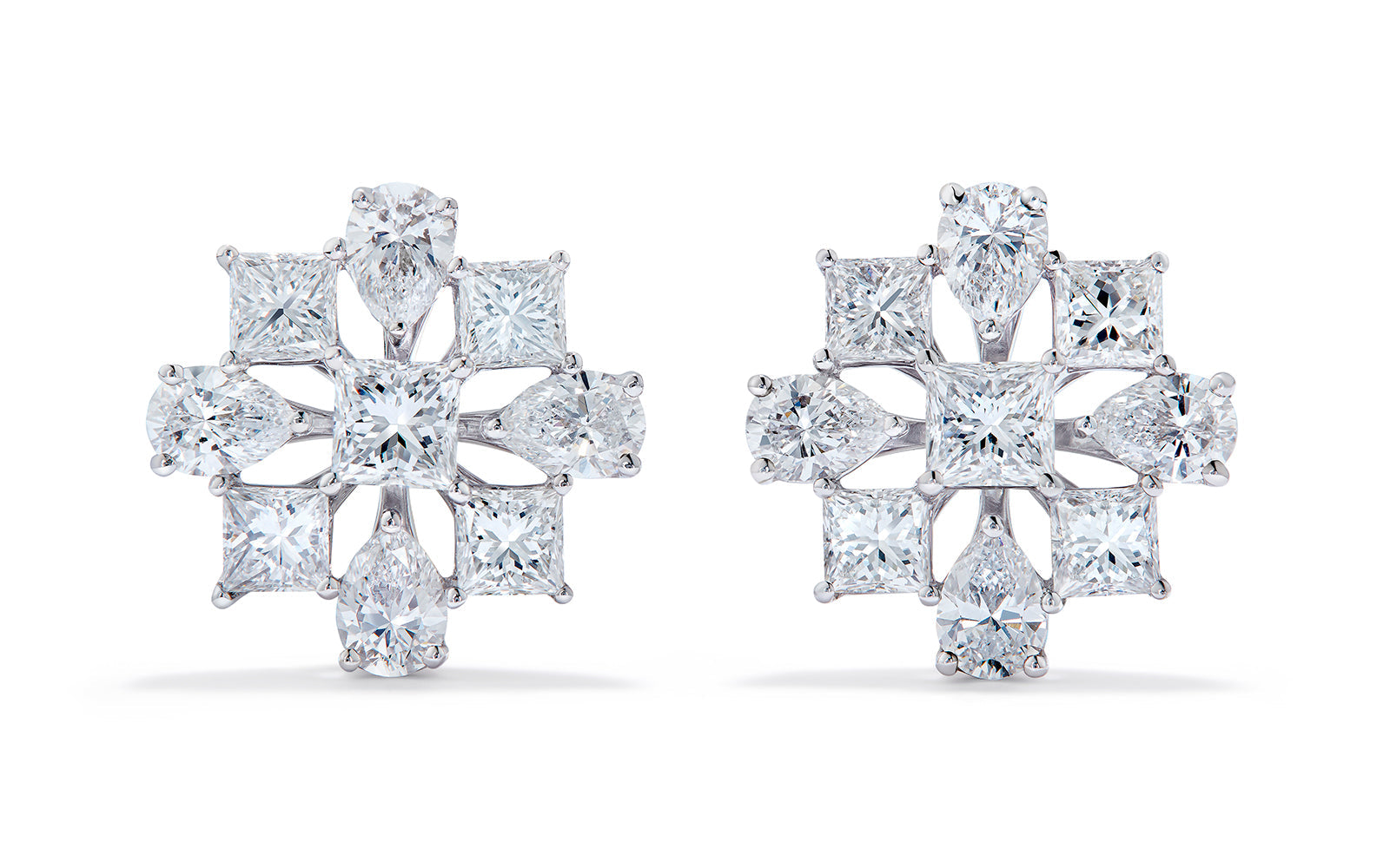 2.70ct D Flawless Diamond Earrings set in 18K White Gold
