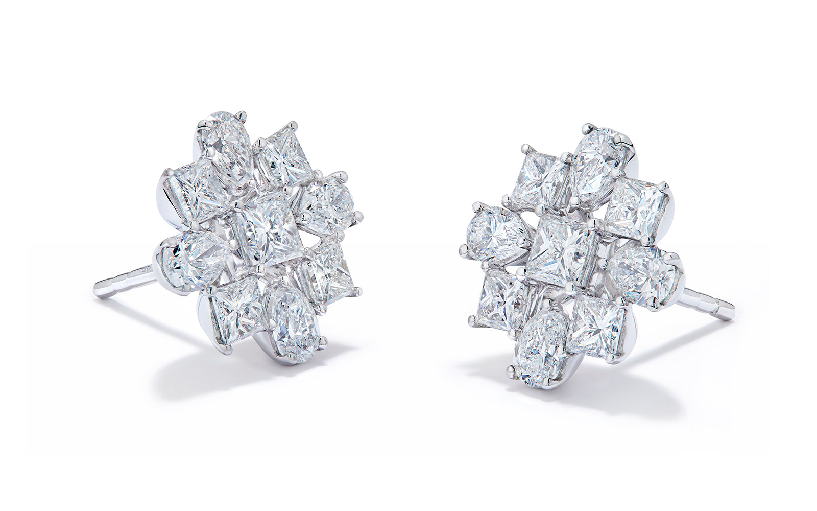 2.70ct D Flawless Diamond Earrings set in 18K White Gold