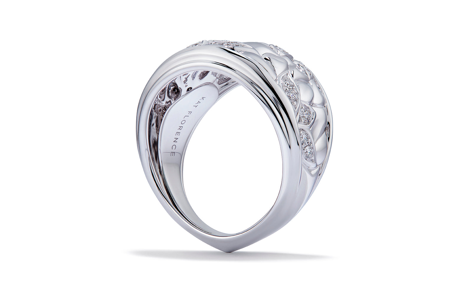 0.44ct D Flawless Diamond Ring set in 18K White Gold