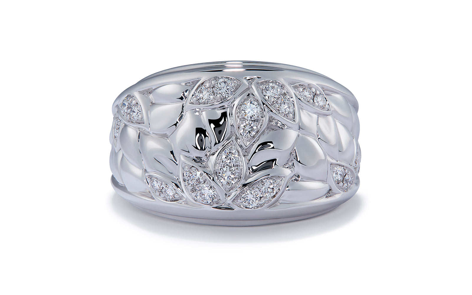 0.44ct D Flawless Diamond Ring set in 18K White Gold