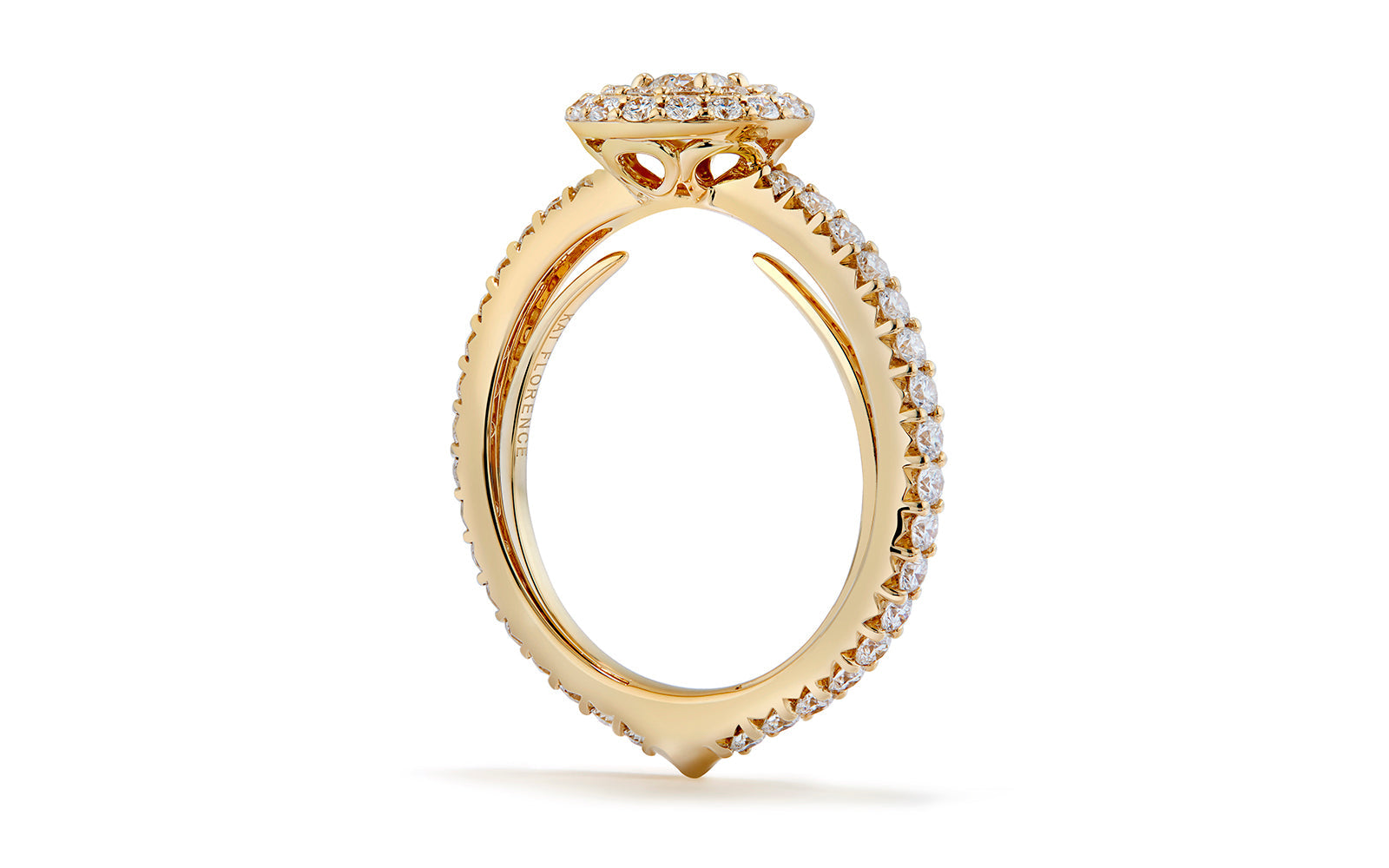 1.05ct D Flawless Diamond Ring set in 18K Yellow Gold
