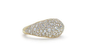 D Flawless Diamond Ring set in 18K Yellow Gold