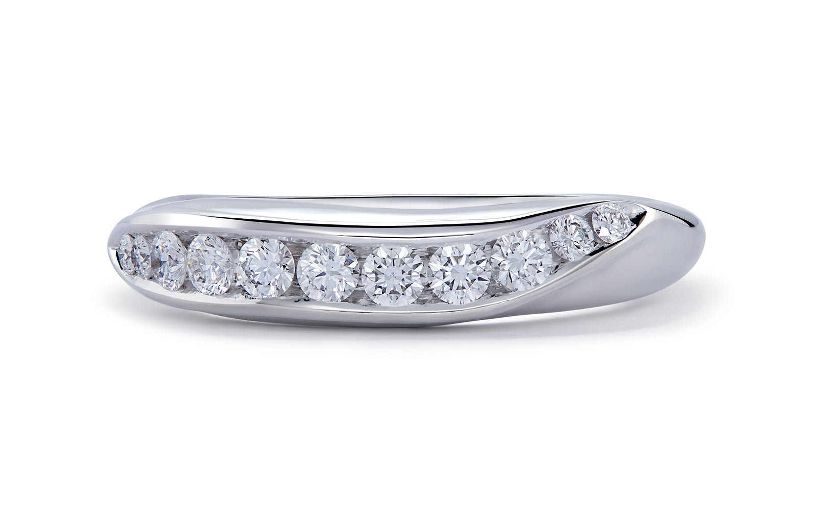 0.44ct D Flawless Diamond Ring set in 18K White Gold
