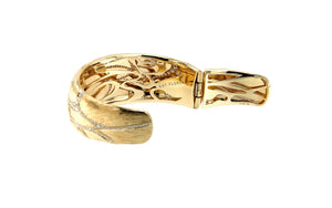 Jungle 3.63ct D Flawless Diamond Bangle set in 18K Yellow Gold