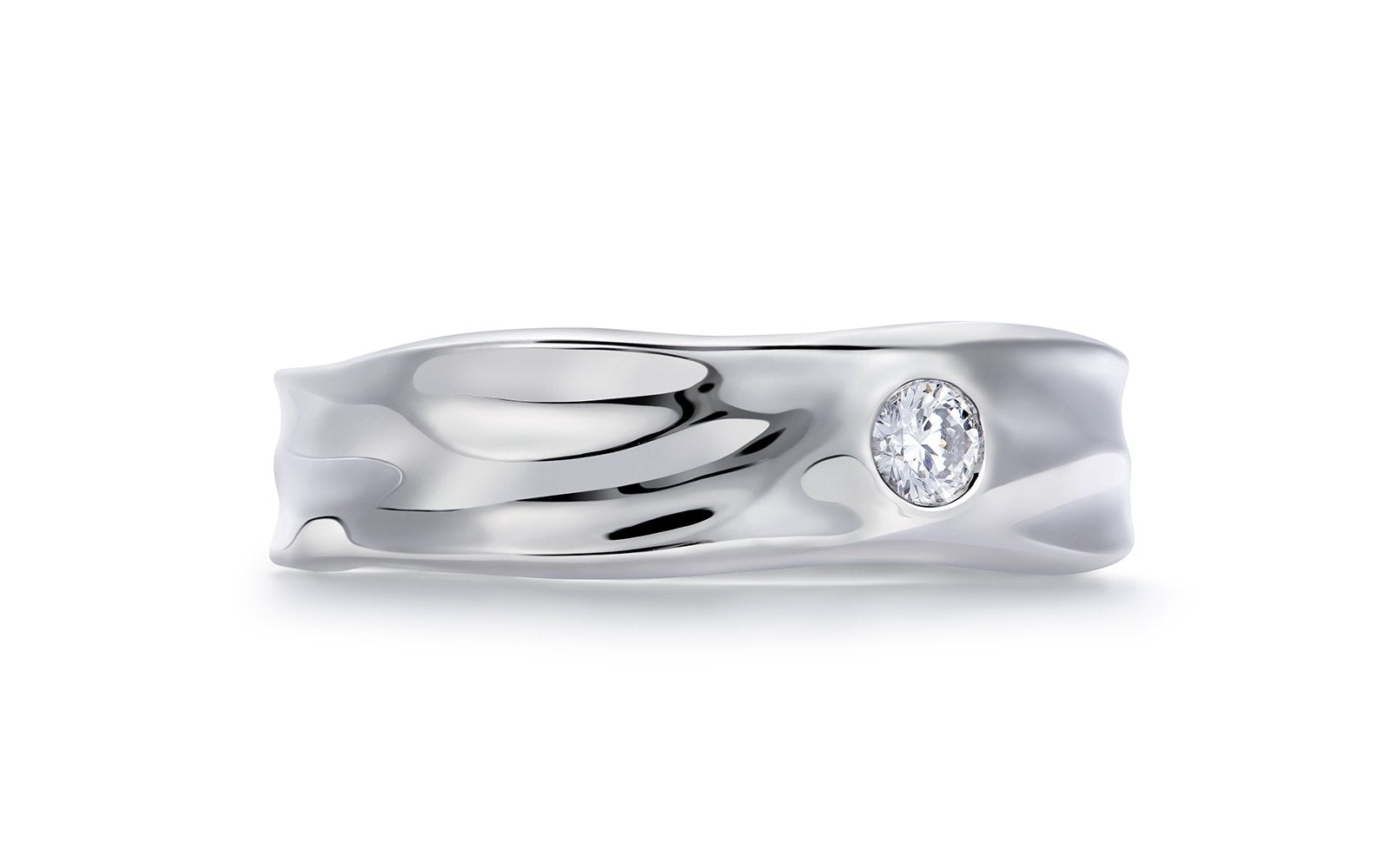 D Flawless Diamond Ring set in Platinum