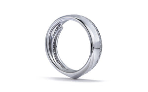 0.48ct D Flawless Diamond Ring set in 18k White Gold