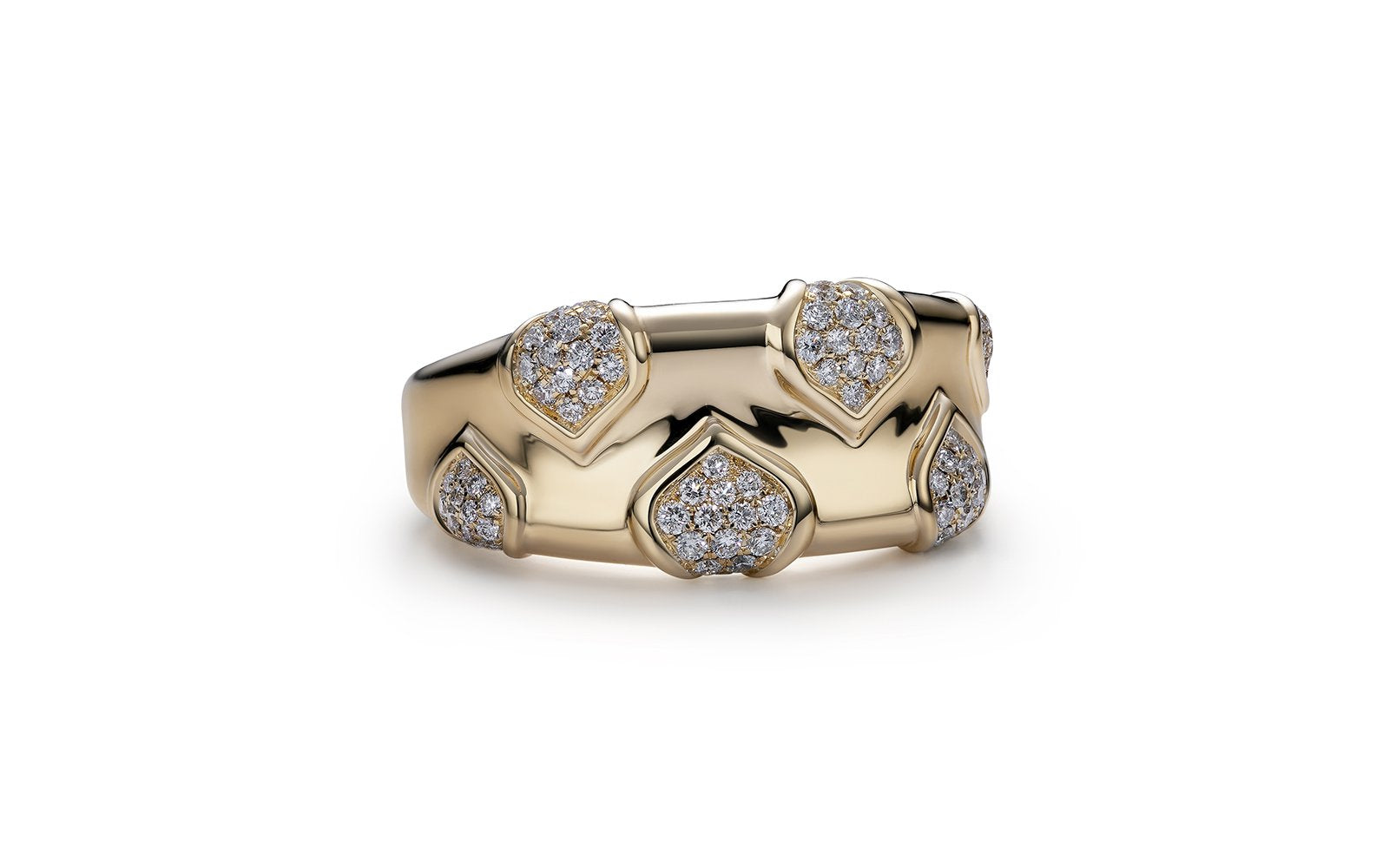 D Flawless Diamond Ring set in 18K Yellow Gold
