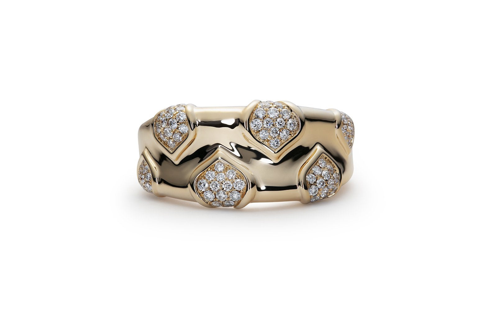D Flawless Diamond Ring set in 18K Yellow Gold