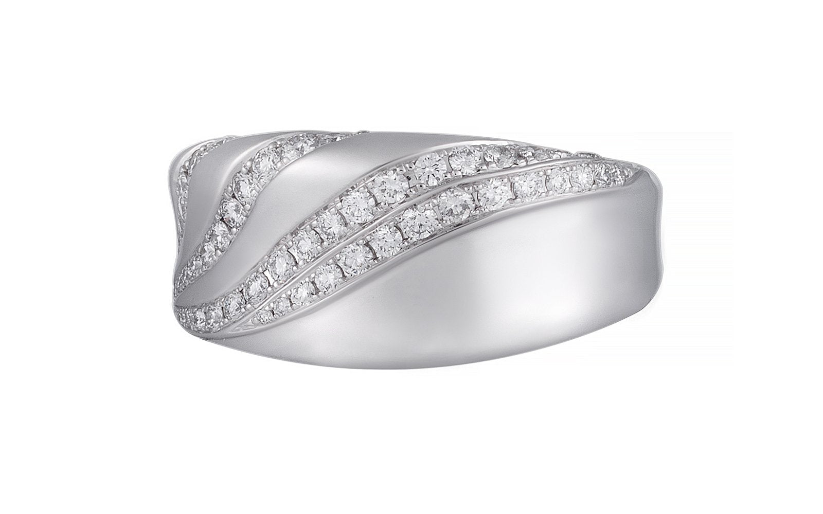 0.53ct D Flawless Diamond Ring set in 18K White Gold