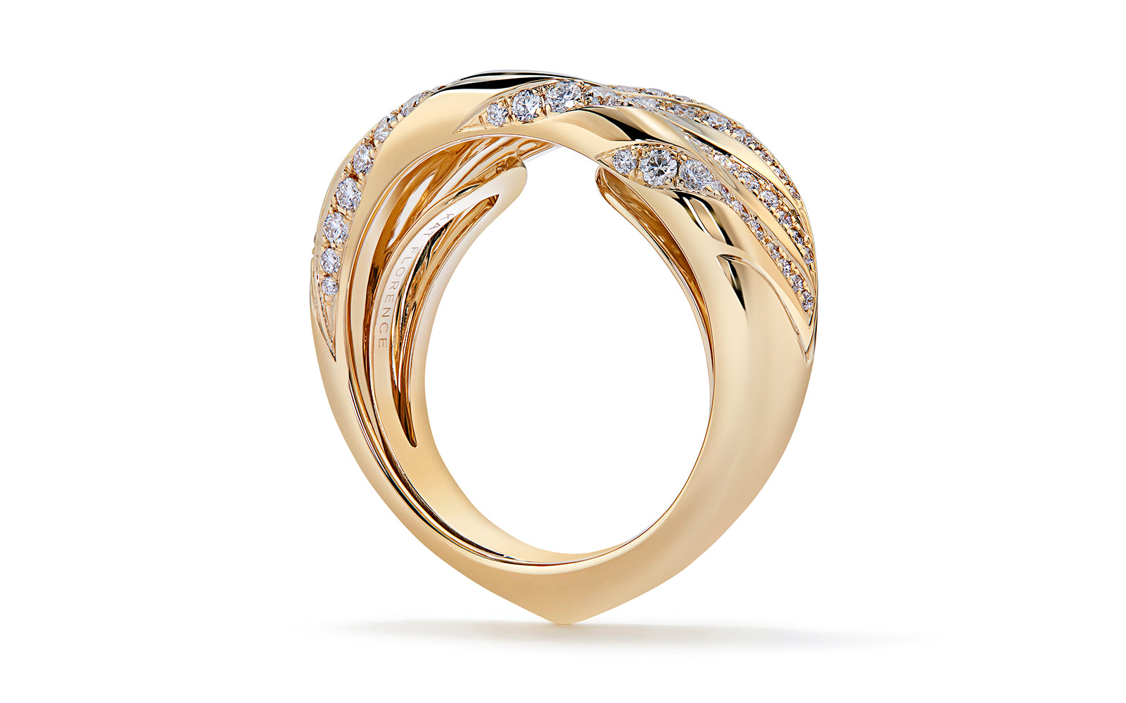 0.53ct D Flawless Diamond Ring set in 18K Yellow Gold