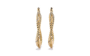 0.14ct D Flawless Diamond Earrings set in 18K Yellow Gold