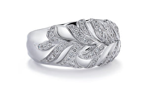 0.56ct D Flawless Diamond Ring set in 18K White Gold