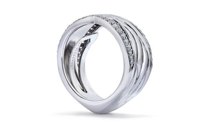 0.42ct D Flawless Diamond Ring set in 18K White Gold