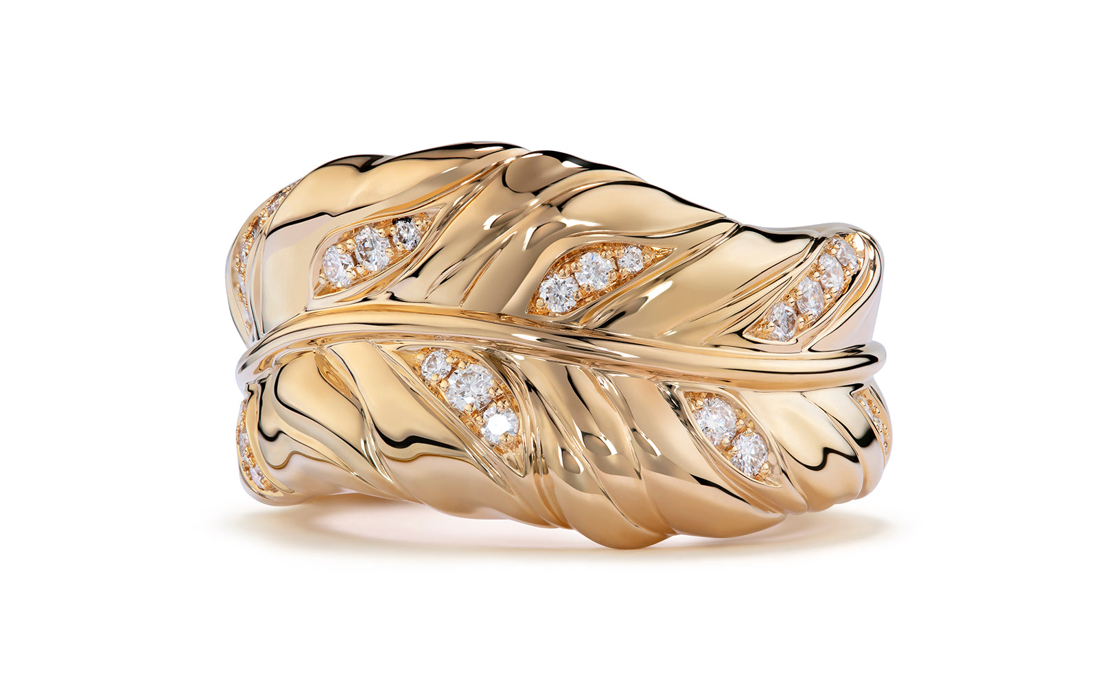 0.26ct D Flawless Diamond Ring set in 18K Yellow Gold