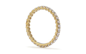 D Flawless Diamond Ring set in 18K Yellow Gold