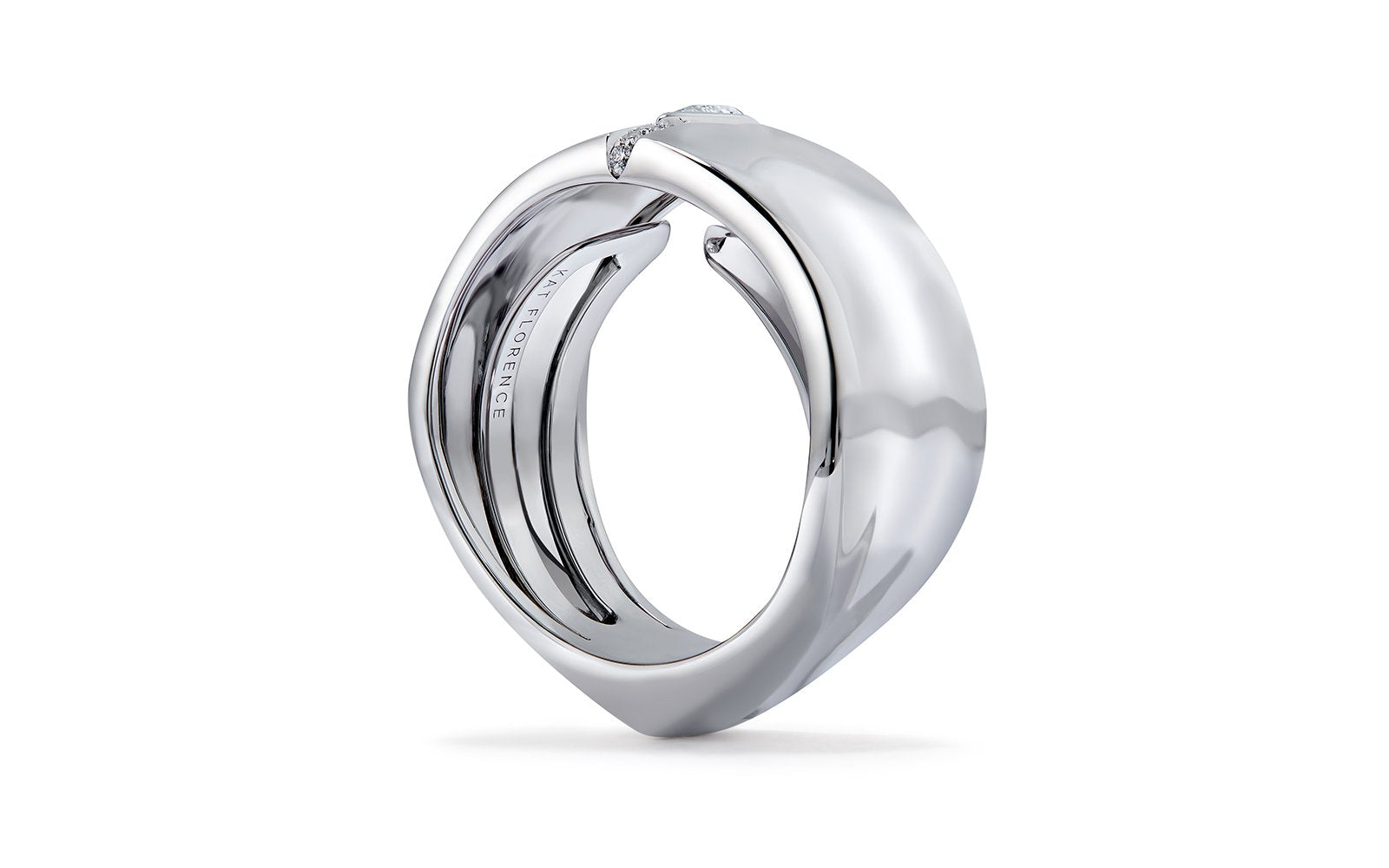 0.2ct D Flawless Diamond Ring set in 18K White Gold