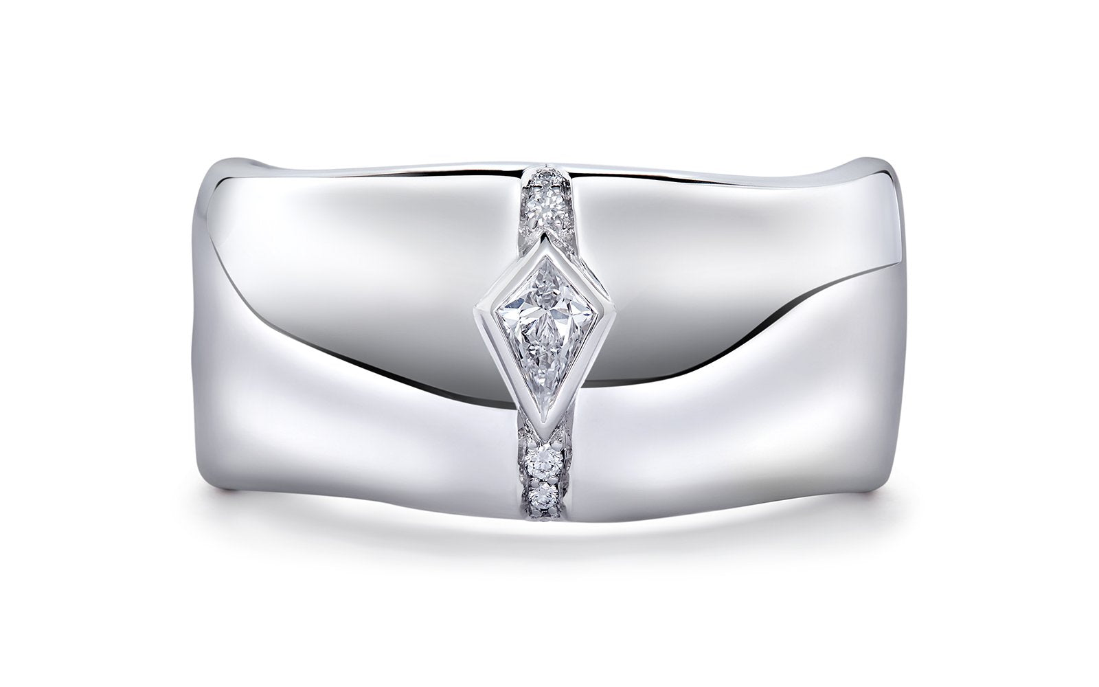 0.2ct D Flawless Diamond Ring set in 18K White Gold