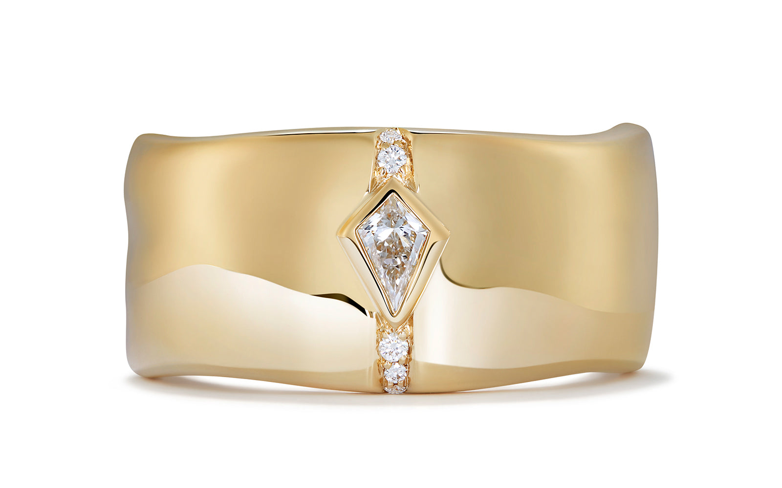 0.15ct D Flawless Diamond Ring in 18K Yellow Gold