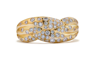 D Flawless Diamond Ring set in 18K Yellow Gold