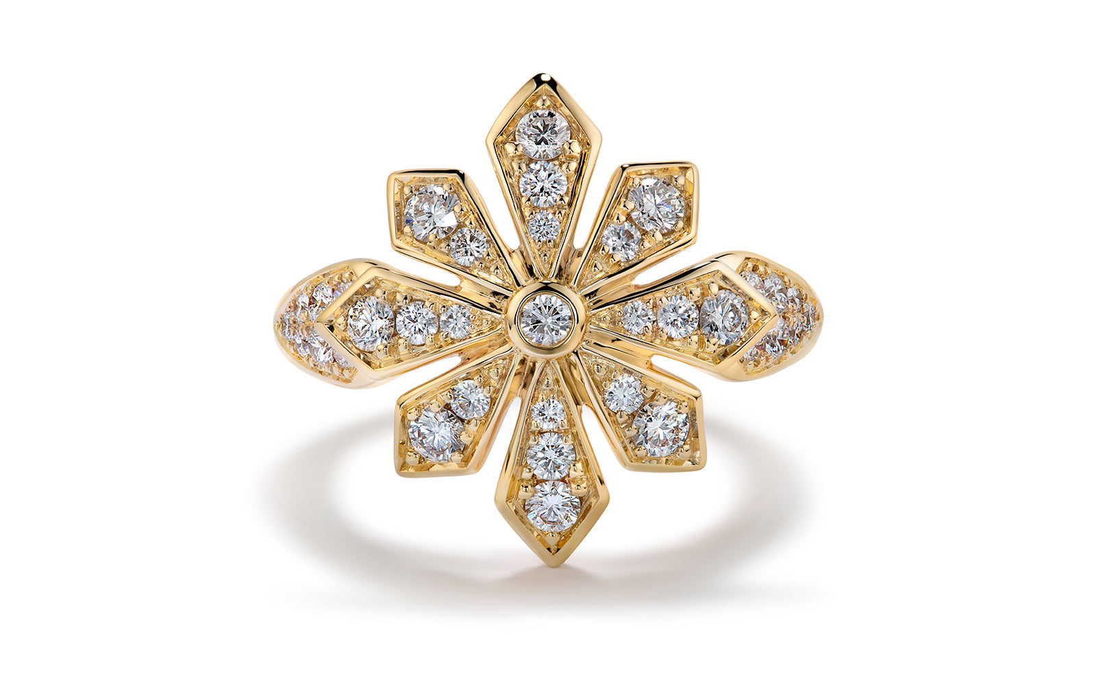0.91ct D Flawless Diamond Ring set in 18K Yellow Gold