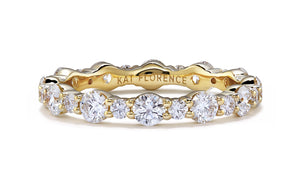 D Flawless Diamond Ring set in 18K Yellow Gold