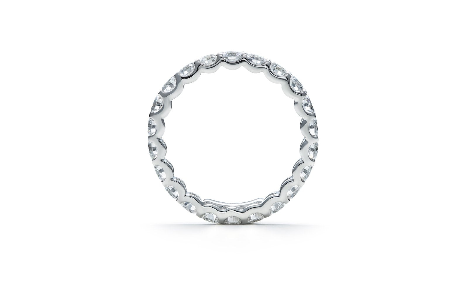D Flawless Diamond Ring set in 18K White Gold