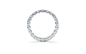 D Flawless Diamond Ring set in 18K White Gold