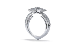 1.57ct D Flawless Diamond Ring set in 18K White Gold