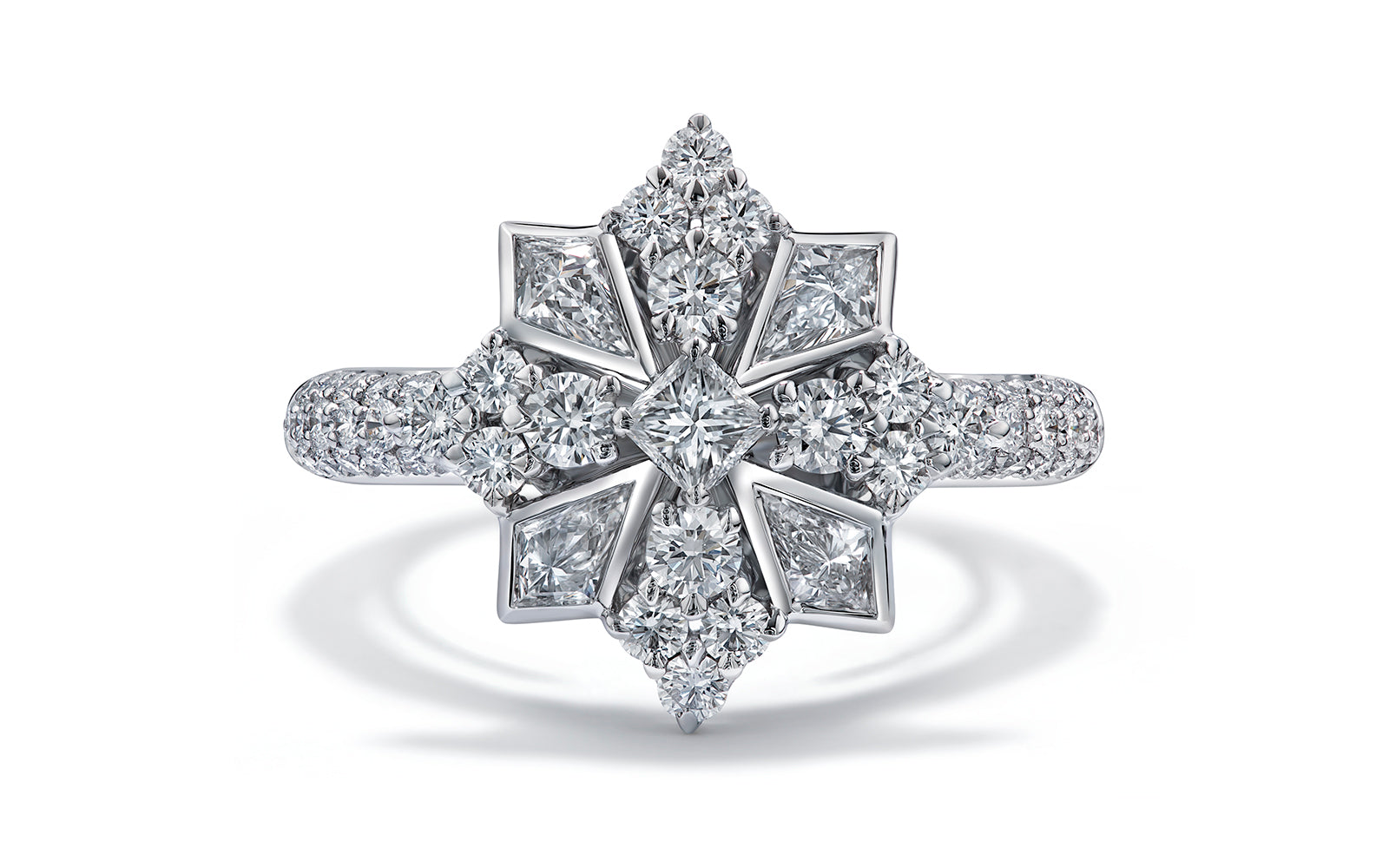 1.57ct D Flawless Diamond Ring set in 18K White Gold