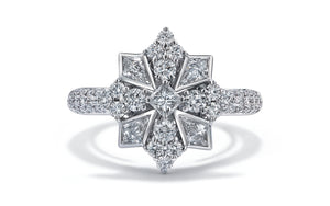 1.57ct D Flawless Diamond Ring set in 18K White Gold