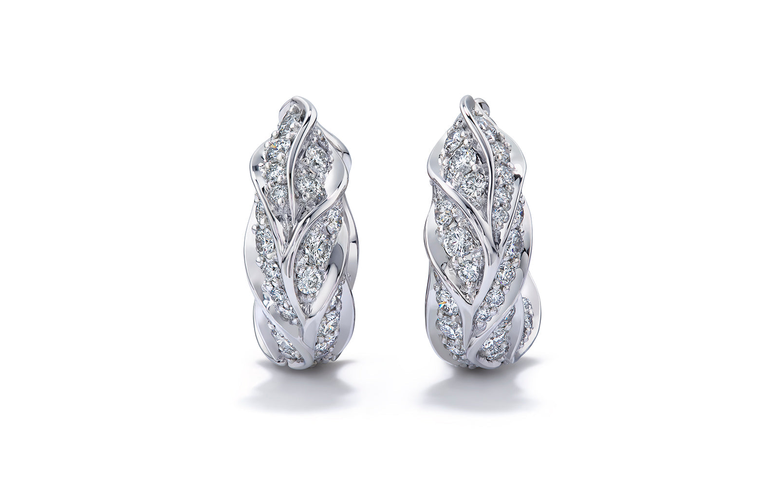 Canada 2.08ct D Flawless Diamond Earrings set in Platinum