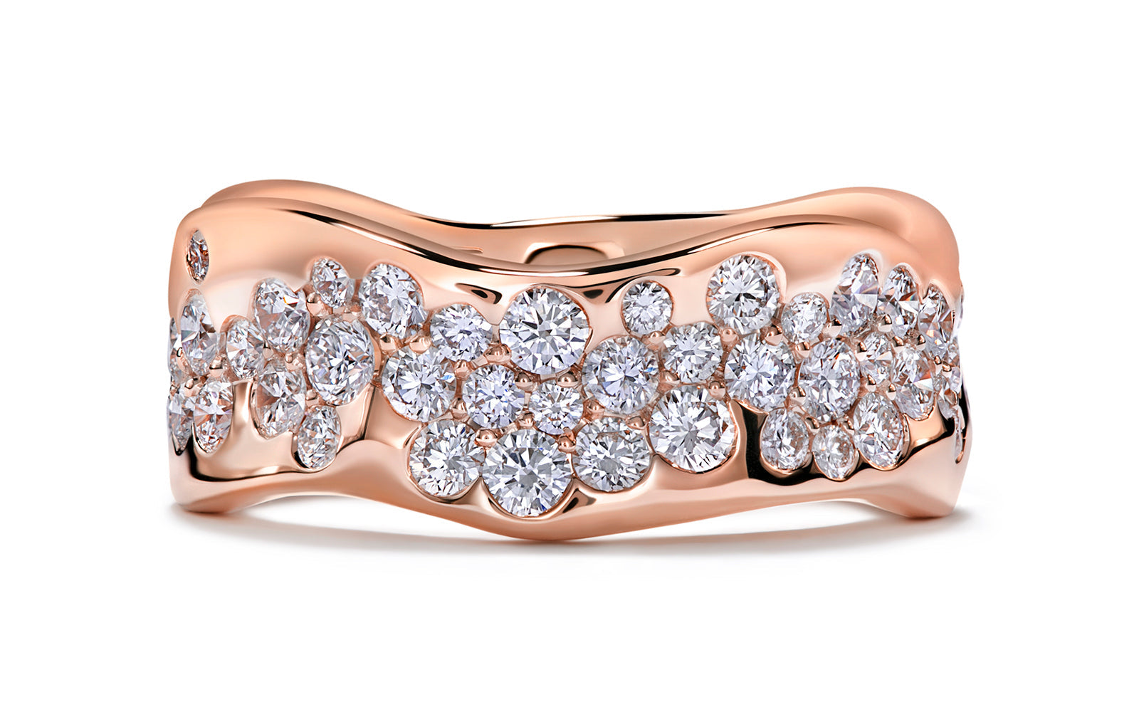 Galaxy 1.43ct D Flawless Diamond Ring set in 18K Rose Gold