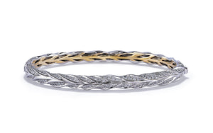 Canada 1.59ct D Flawless Diamond Bangle set in Platinum