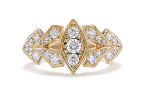 D Flawless Diamond Ring set in 18K Yellow Gold