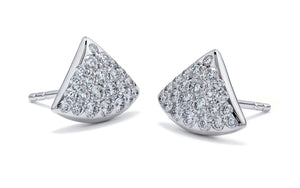 0.58ct D Flawless Diamond Earrings set in 18K White Gold