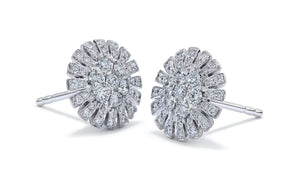 0.56ct D Flawless Diamond Earrings set in 18K White Gold