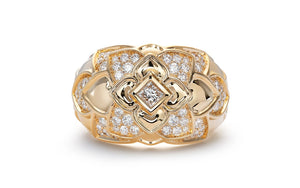 1.03ct D Flawless Diamond Ring set in 18K Yellow Gold