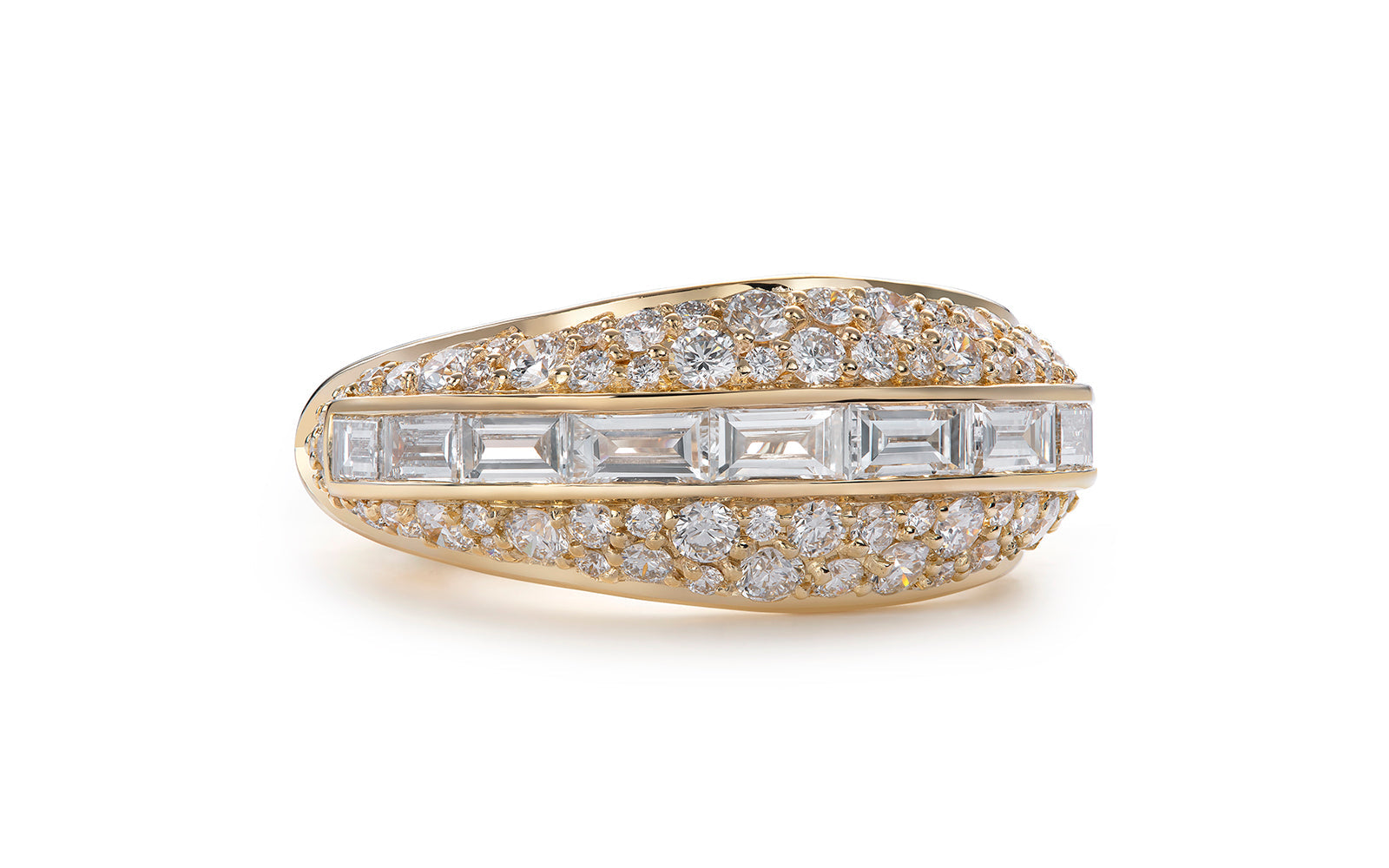 1.81ct  D Flawless Diamond Ring set in 18K Yellow Gold