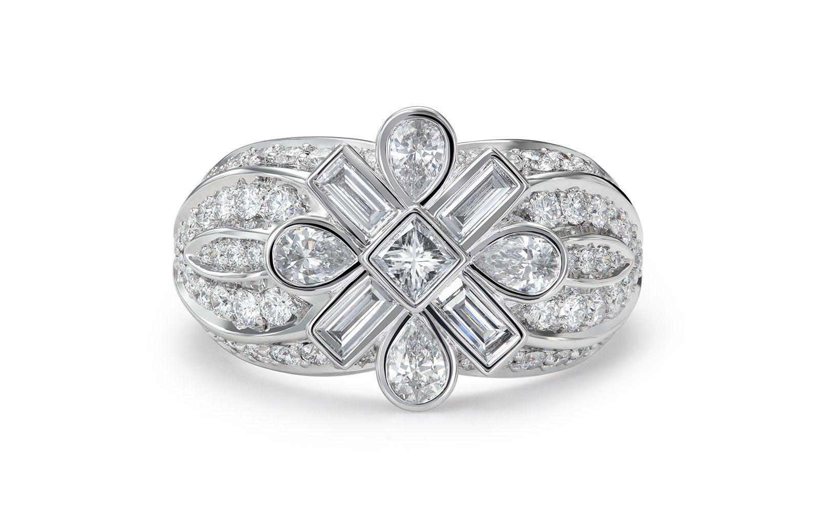 2.01ct D Flawless Diamond Ring set in 18K White Gold