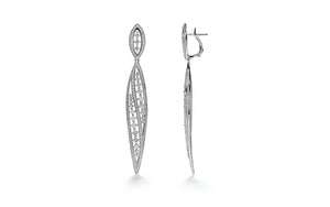 3.32ct D Flawless Diamond Earrings set in 18K White Gold