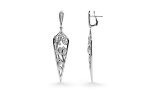 1.62ct D Flawless Diamond Earrings set in 18K White Gold