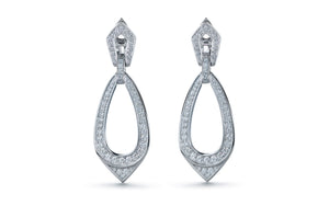 2.24ct D Flawless Diamond Earrings set in 18K White Gold