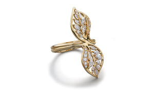 1.11ct D Flawless Diamond Ring set in 18K Yellow Gold